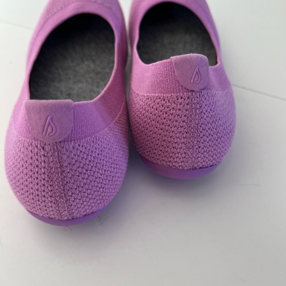 Allbirds Women\'s Tree Breezer Chia Purple Slip-On Knit Ballet Flats Size 9